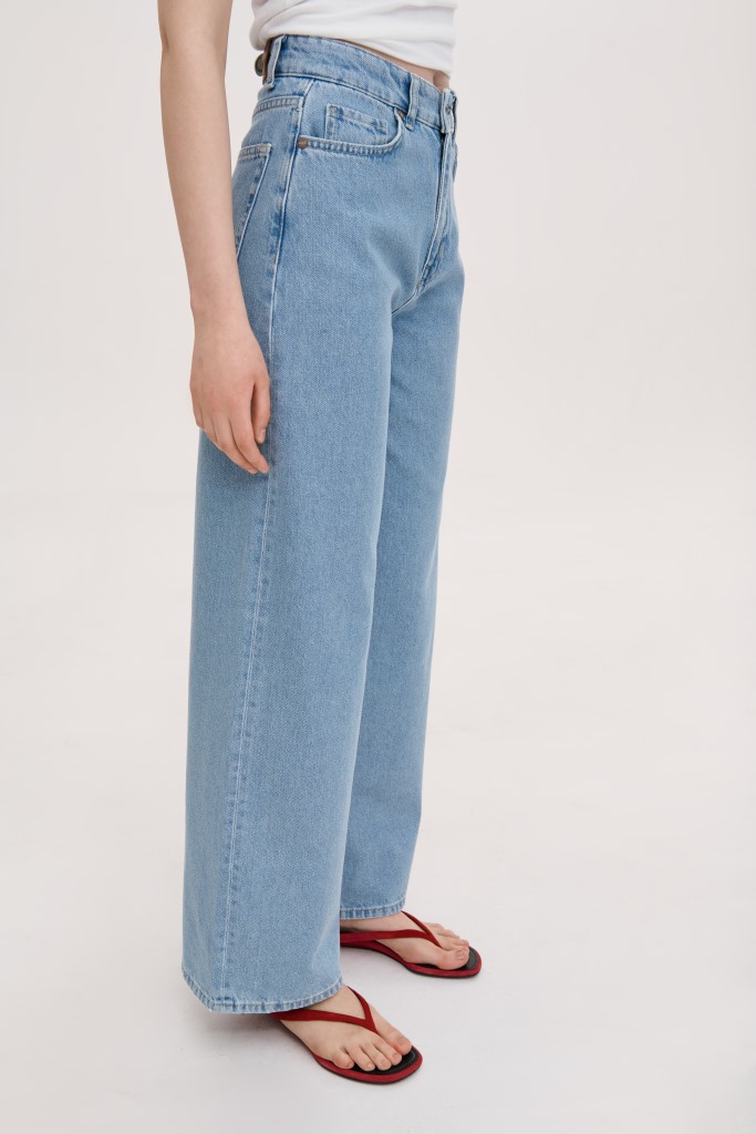 ДЖИНСИ РОЗСЛАБЛЕНОГО КРОЮ ПАЛАЦЦО 25 зображення 2